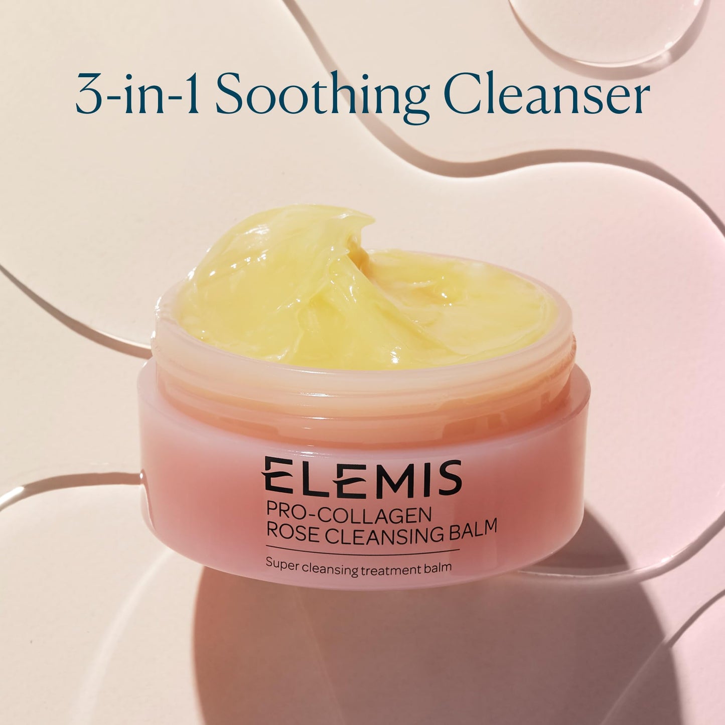 Elemis ELEMIS Pro-Collagen Cleansing Balm, 3-in-1 Deep Cleansing Milk, Mineral Oil Free Soothing Skin Cleanser, Daily Moisturising Makeup Remover, Suitable for Sensitive Skin and for Use Around the Eyes