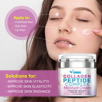 Grospe Face Moisturizer for Women, Anti Aging Collagen Cream for Face with Hyaluronic Acid and Vitamin A, Day & Night Retinol Cream, Daily Moisturizer for Face, Neck Creams for Tightening and Firming