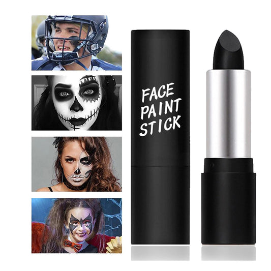 OunTechGlory Black Face Paint Stick for Sports & Halloween - Non-Toxic Body Paint Stick for Softball, Football, Baseball, Lacrosse - Adults & Kids Face Makeup Stick for Cosplay - Oil-Based Painting Stick