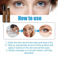 Jinjiar Rollerball Castor Oil,Roller Ball Essential Oil for Eye,Castor Oil and Frankin-Cense Eye Roller,Eye Cream for Dark Circles and Puffy Eyes,Under Eye Cream,Eye Bags Remover,Eye Cream Anti Aging,Eye Gel