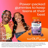 Bio-Kult 3in1 Biotic Blend Probiotic Gummy with Multivitamins, for Teens 13+, Blackcurrant Flavour, 30 Gummies