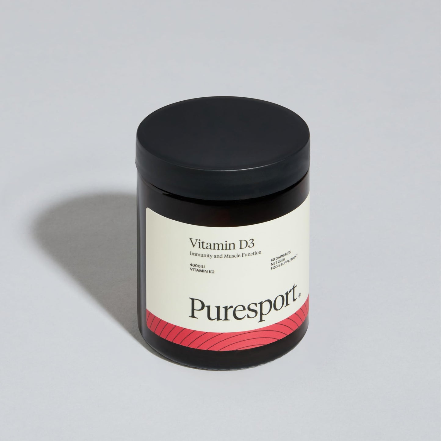 Puresport Vitamin D3 (60 Capsules) | 4000IU Vitamin D3 + K2 | Supports Bone Health and Immune Function Using Vegan-Friendly Vitamin D3 Sourced from Marine Algae | Informed Sport Certified