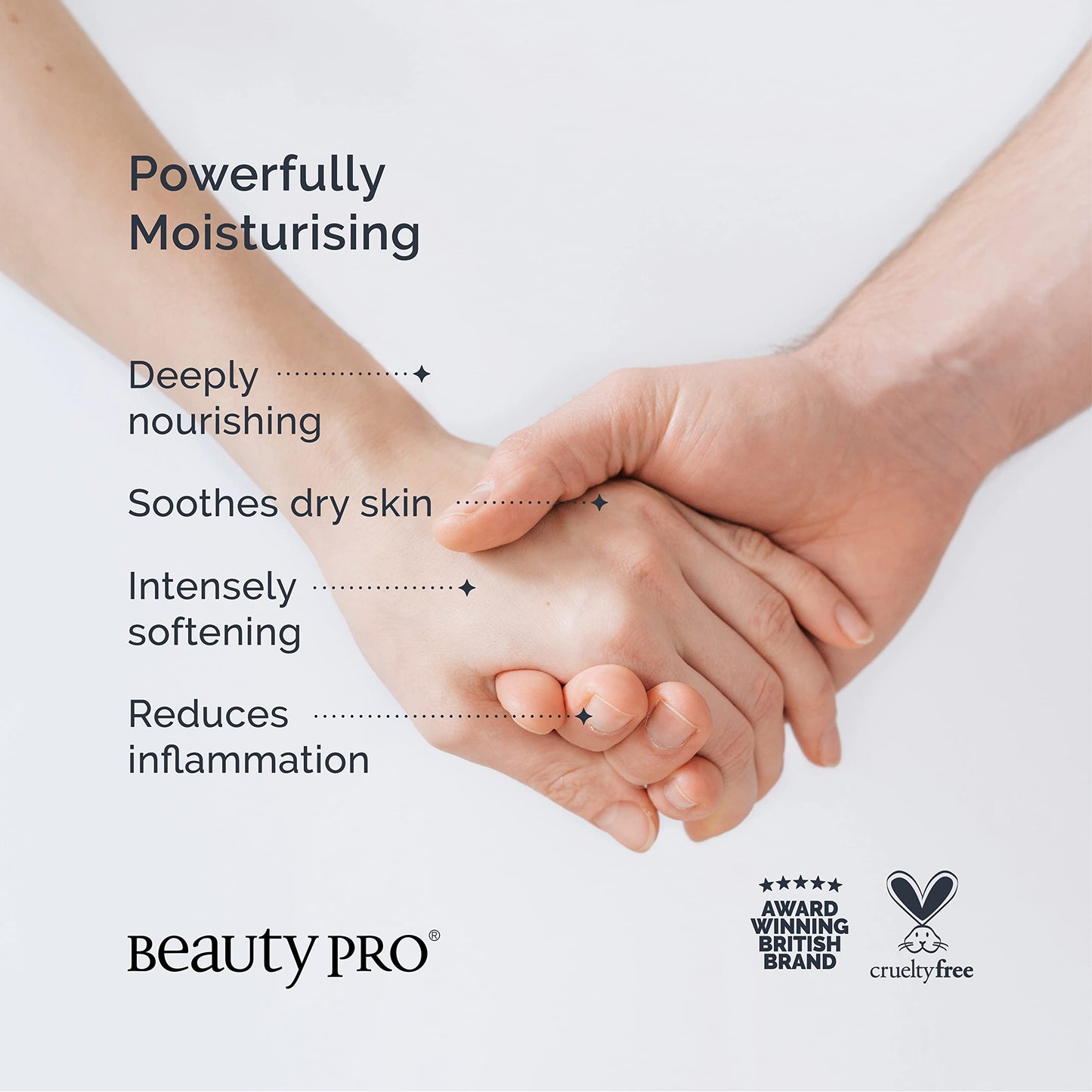 BEAUTYPRO HAND THERAPY Hand Mask With Collagen & Argan Oil | Moisturising Gloves Treatment for Cracked Fingers | Hand Masks for Dry Hands | Safe with Natural, Gel & Extensions Nails |