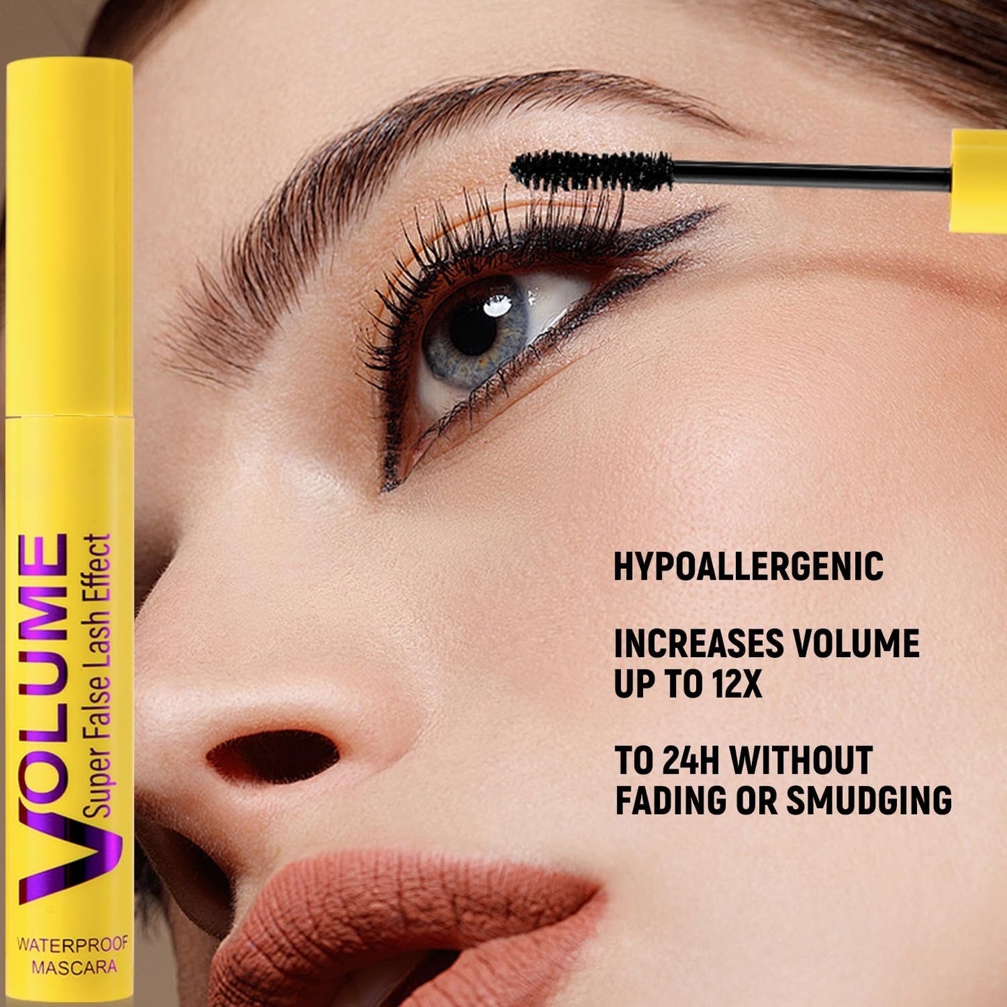 WujialingMM 2 Pcs Bubble Mascara - Colossal Bubble Mascara, Waterproof, Smudge-Proof, Clump-Proof, Volumizing Defining, Create Natural Eyelashes