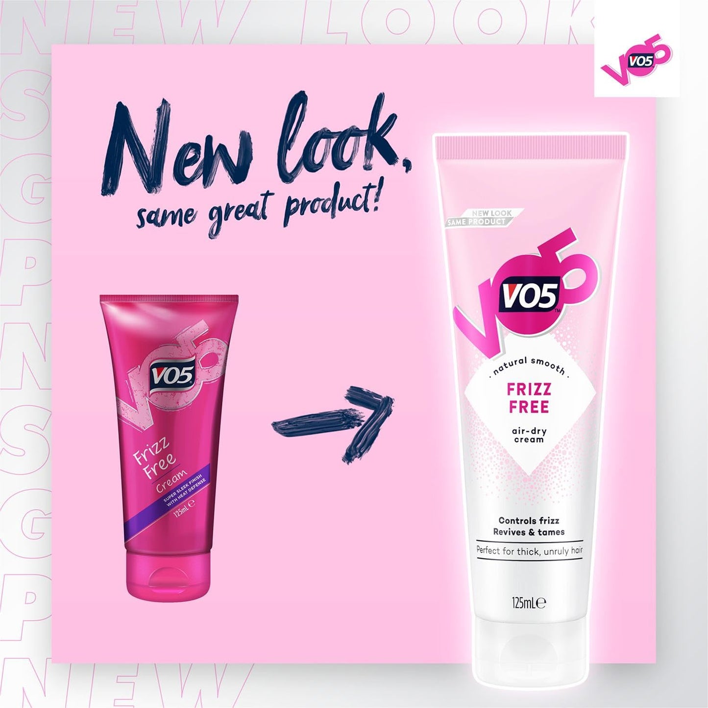 Candybay VO5 Frizz Free Air Dry Cream Controls Frizz, Revives and Tames. Pack of 2, 125ml each.
