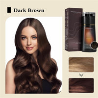 Xinyig Dark Brown Polar Hair Dye Shampoo,Colour Shampoo to Cover Grey Hair,Hair Care Instant Dye Shampoo,Long Lasting Hair Color Shampoo for Grey Hair,Hair Color for Women,Anti Grey Shampoo(Dark Brown)