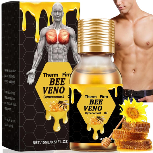 Therm/Ofirm Be/E Ven/Om Gyneco/Mastia Oil,Bee Ven/Om Gyneco/Mastia Heating Oil,Firming O/il for Men,Men Therm Bee Ve/Nom,Be/e Veno/M for Strengthen The Chest Muscles,Body Treatment Build His Body