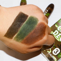 3 Color Camo Face Paint,Camo Face Paint Stick Set,3 Colors Eye Black Camo Face Paint,Waterproof&Sweat-Resistant Body and Eye Camouflage,Camouflage Hunting Face Paint Stick,Face Paint,Green Body Paint