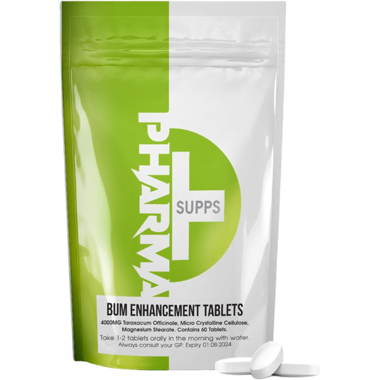 PHARMA Bum Enhancement Tablets for Women – 60 Tablets, 4000MG Taraxacum Officinale – UK Made Bum Enlargement Supplement