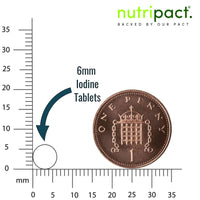 nutripact Iodine Supplement 150mcg Tablets - 180 Vegan Tablets - 6 Month Supply - Source of Iodine from Potassium Iodide - Suitable for Vegans - UK Made