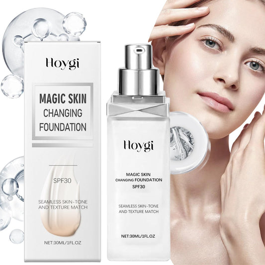 Oumun Color Changing Foundation SPF30,Changing Foundation,Full Coverage Liquid Foundation,Colour Match Foundation,Colour Changing Mature Skin Foundation,Foundation Full Coverage,Face Foundations,Skin Tint