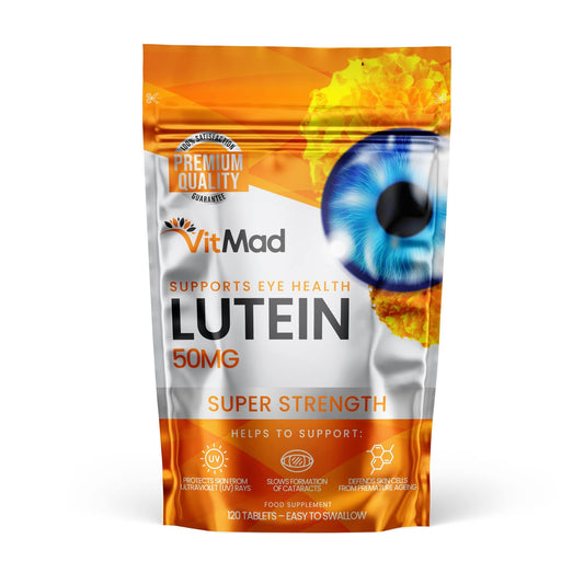 Lutein 50mg 120 Tablets Supports Vision Eye Health Supplement