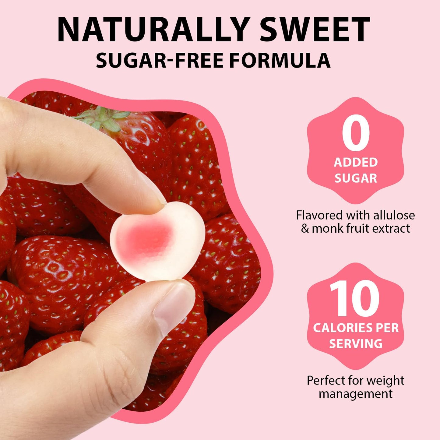 VOSIFSDIY Womens Multivitamin Gummy 60p, Multivitamin for Women, Boosts Healthy Bones Hair Skin and Nails, Boosts Immunity Energy, Strawberry Flavor