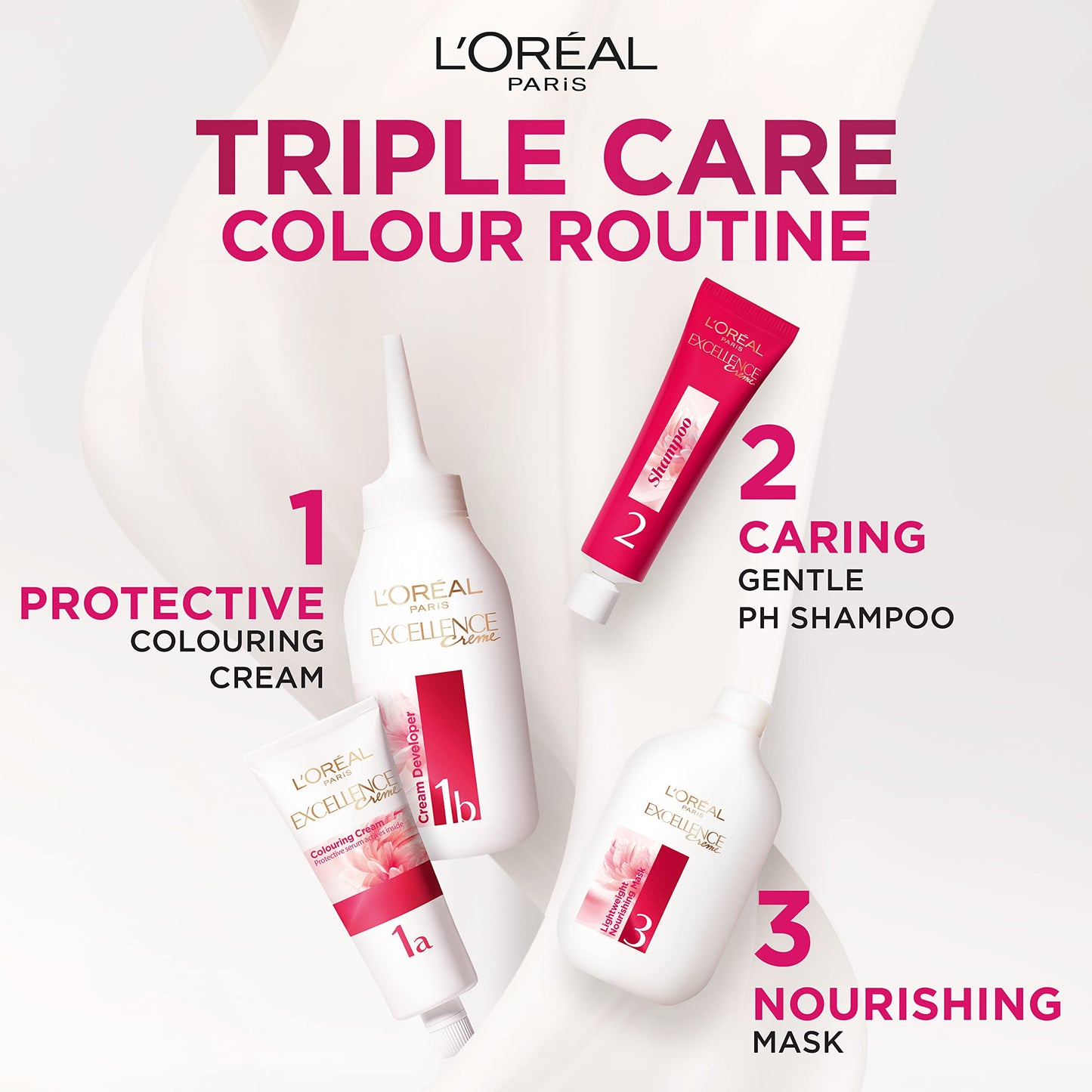 L'Oréal Paris Excellence Crème Permanent Hair Dye, Radiant At-Home Hair Colour with up to 100% Grey Coverage, Pro-Keratin, Up to 8 Weeks of Colour, Colour: 5 Natural Brown