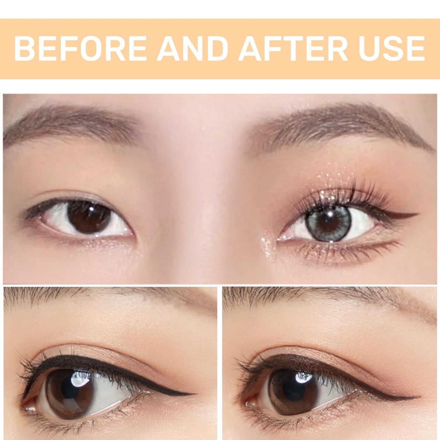 Xunzhi Eyeliner Pencil Waterproof,Plum Eyeliner Waterproof,Dark Brown Waterproo/f Eyel/iner Penci/l,24H Waterproo/f Eyeline/r Duo Sharpenable Eye Penci/l,Long-Lasting No Smudging Fading Smooth,Brown