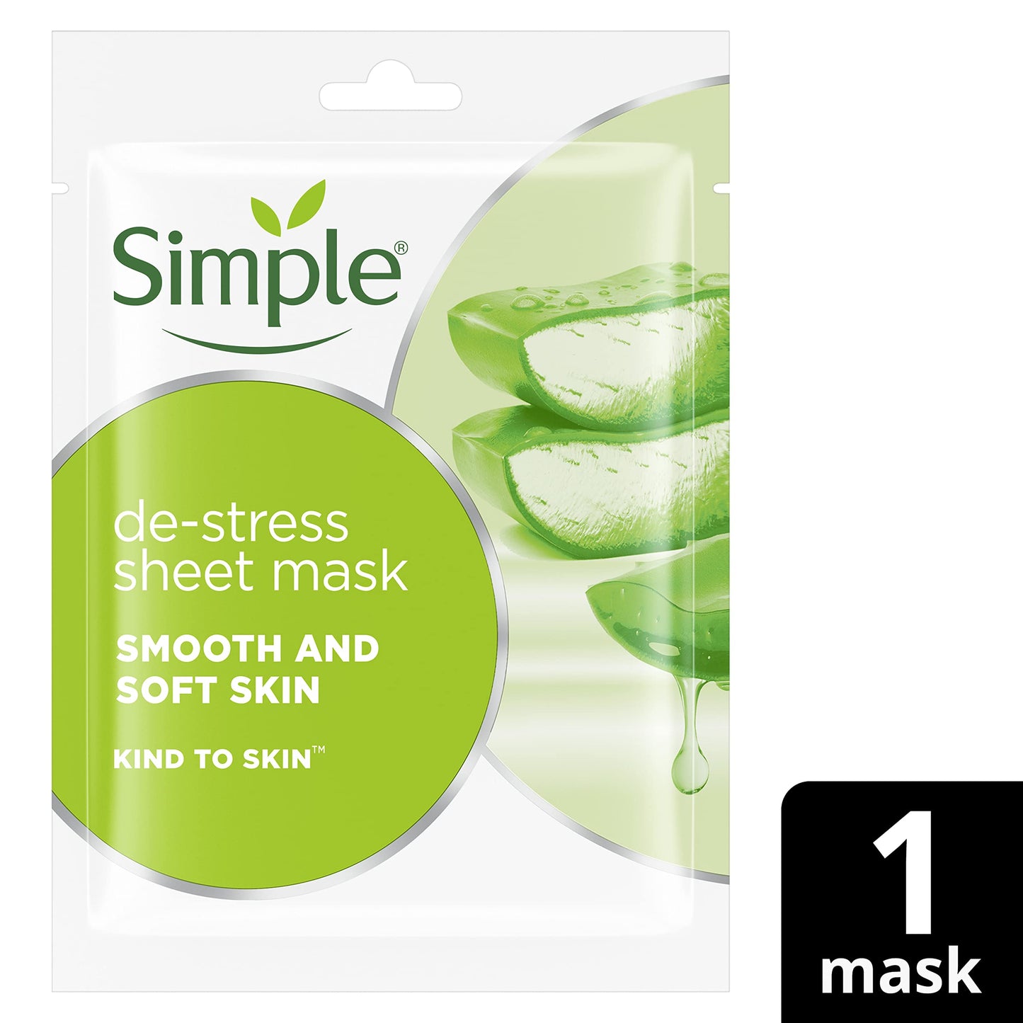 Simple Kind to Skin Sheet Mask De-Stress 1PC