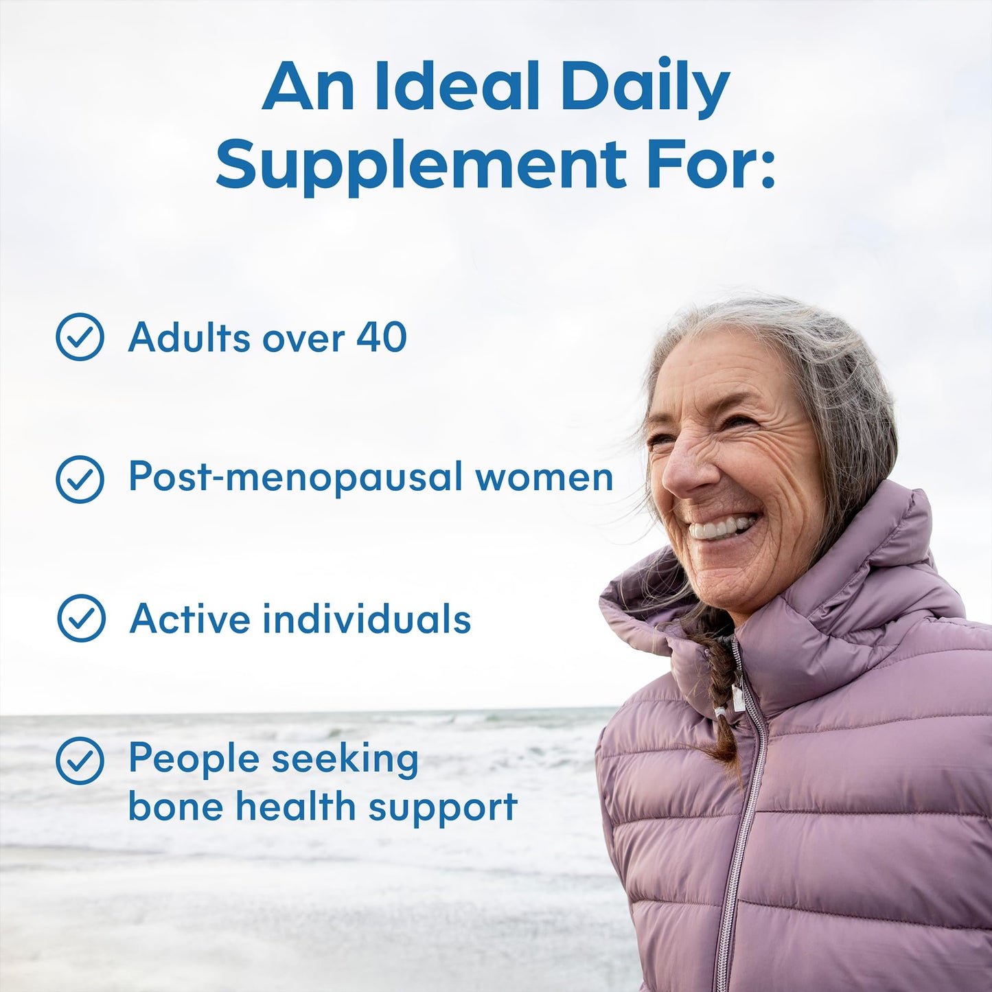 Purolabs Calcium Complex - High Strength Bone Support with Vitamin D3, Magnesium, Zinc & Vitamin C - Optimal Absorption Formula for Women & Men - 90 Capsules