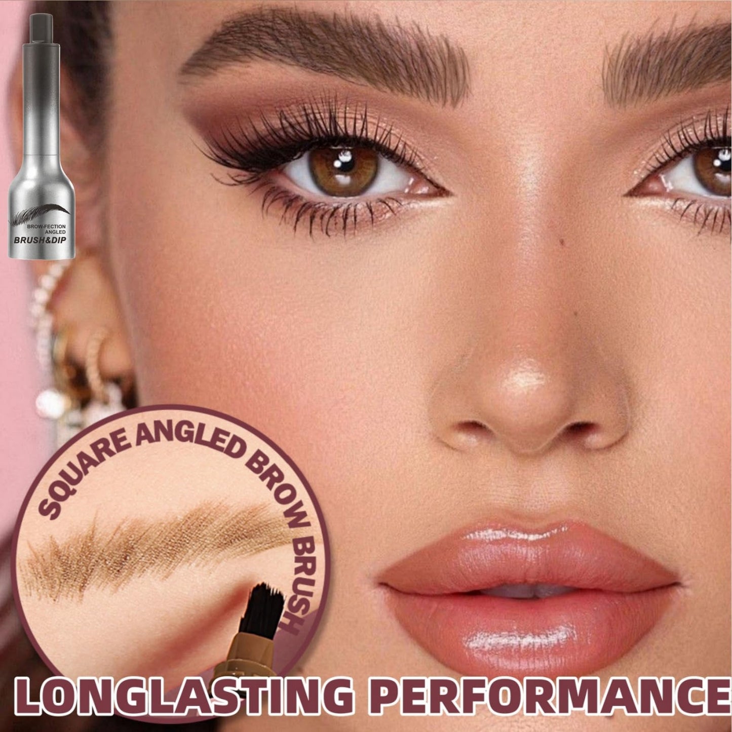 SingHao Brow-Fection Angled Brush Eyebrow Pencil,Liquid Eyebrow Pen,Shaping Outlining Filling Eyebrow Makeup,Liquid Eyebrow Brush,Natural Brows Eyebrow Pen,Makeup Eyebrow Pencil,Waterproof Brow Pen#01