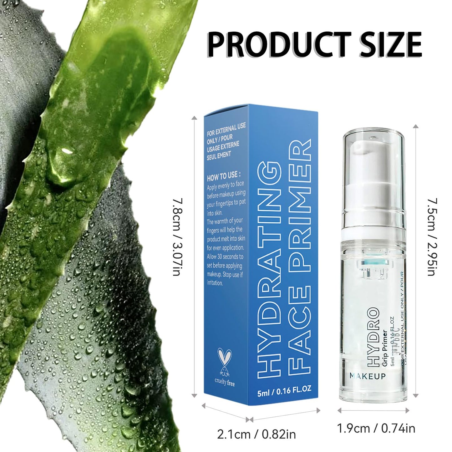 NatrLuxe Oil-Control Hydrating Face Primer, Long-Lasting Makeup Primer For Smooth, Full Coverage, Pore Minimizing Under Foundation. Moisturizes And Primes Oily Skin. 5ml (04 Clear)