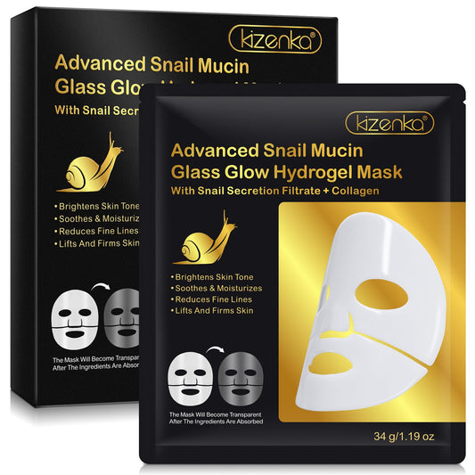 MXCZBSM Snail Mucin Face Masks,6 Pack Snail Collagen Face Mask,Snail Serum Face Mask Promote Elastin Production,Strengthen The Skin Barrier,Leaving You With Firmer And Smoother Skin