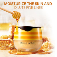 Leogony 2PCS Honey Pot Lip Balm Set, Moisturizing Strawberry Honeybalm Lip Balm, Repair Honey Bee Lips Balm Uk