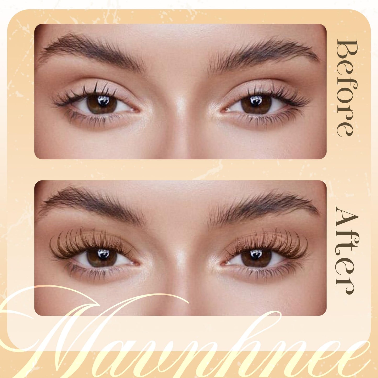 Half Lashes Brown Lash Strips Clear Band Eyelashes Natural Fake Eyelash Wispy False Lash Pack 8 Pair CC Curl Dark Brown Half Eyelashes 3/4 Corner Falsies