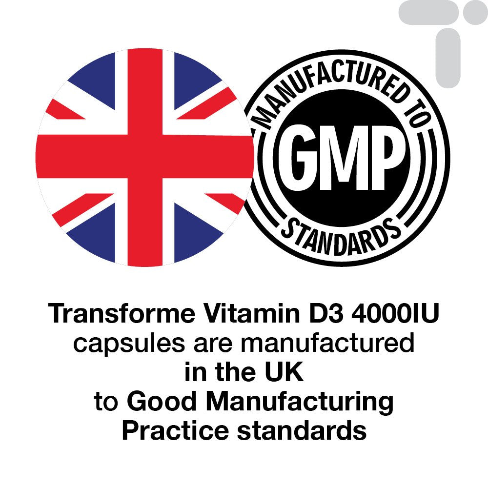 Transforme Vitamin D3 4000 IU, 365 Capsules 1 Year Supply, Maximum Strength High Absorption Softgels, Easy to Swallow Quadruple Strength VIT D3 Cholecalciferol - Not Tablets, Gluten Free