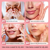 IZBEAUVO Face Scrub with Retinol and Vitamin E - Exfoliating Face Wash Scrub, Face Exfoliator, Face Scrub for Women, Gentle Facial Scrub Cleanser for Peeling Brightening, Blackheads & Acne, Hydrating Skin