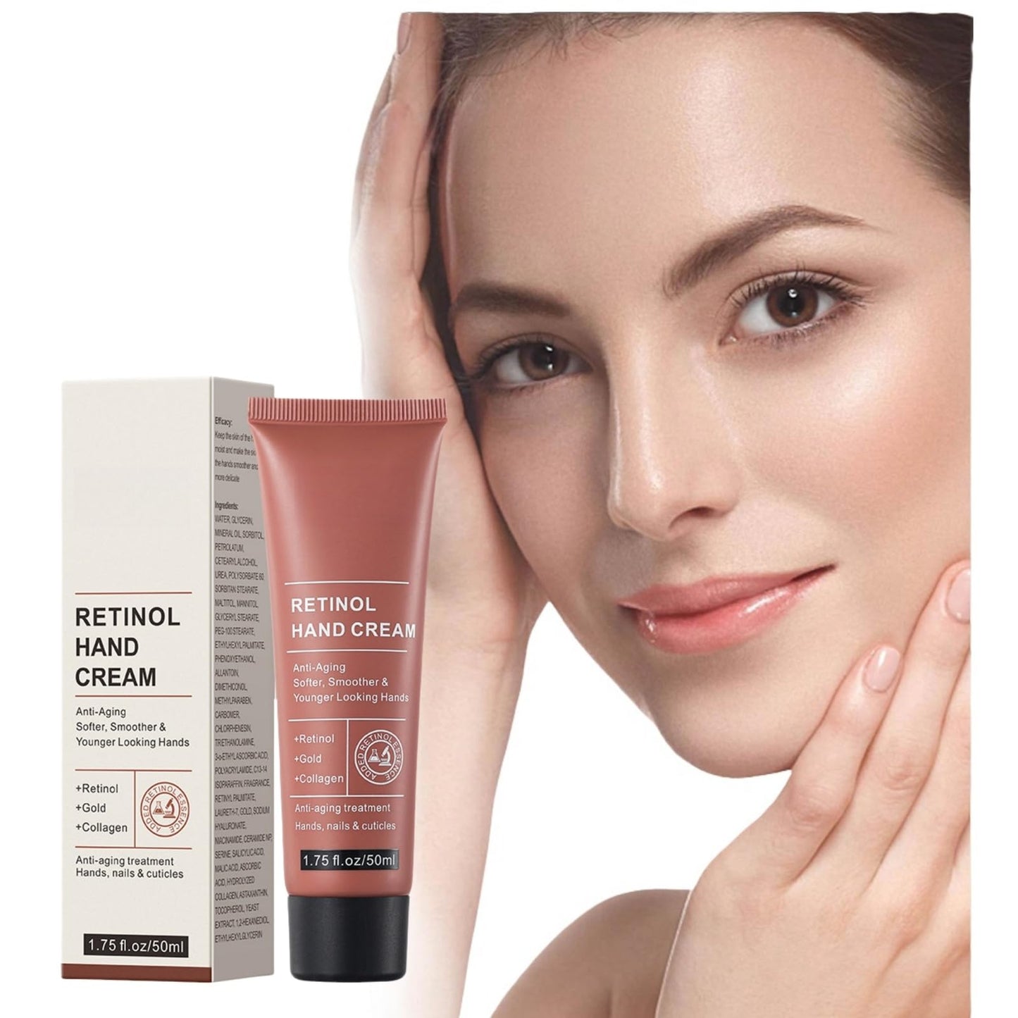 1PCS,Retinol Hand Cream,Retinol Anti-Aging Hand Cream,Intense Moisture Ha/nd Cre/am,H/and Crea/m for Very Dry Han/ds,Anti Aging H/and Cre/am,Han/d Repair Cr/eam,Intense Ha/nd C/ream