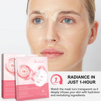 Collagen Face Mask, Real Deep Collagen Hydration Face Mask, Bio Collagen Overnight Mask, Korean Face Masks for Women Skin care Moisturizing, Brightens Skin Tone, Firm & Enhance Skin Vitality