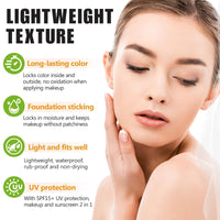 leyosger TLM Color Changing Foundation, Face Cover Concealer Cream, Warm Skin Tone Foundation, Moisturizing Liquid Foundation Makeup Base, Waterproof Poreless Foundation SPF15, Pack of 1 (B, 30ML)