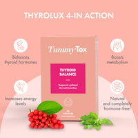 Thyroid Balance | Hormone-Free | Magnesium, L-tyrosine, Iodine, Selenium, Holy Basil, Schisandra, Zinc, Manganese and Guggul - 120 Capsules by TummyTox