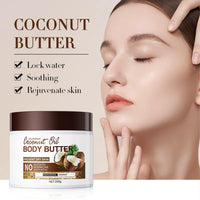 Coconut Body Butter 200g – Intense Moisturizer for Dry Skin, Enriched with Coconut Oil. Deeply Nourishes, Soothes, and Hydrates for Silky Smooth Skin. Daily Skin Care Routine