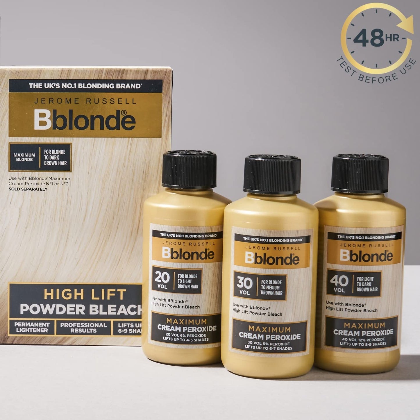 Jerome Russell Bblonde Maximum Lift Cream Peroxide 20 Vol - Permanent Blonde Hair Dye for Blonde to Light Brown Hair Colour & Bleach with 6% Peroxide & Avocado Oil, Lifts 4-5 Shades, 75ml