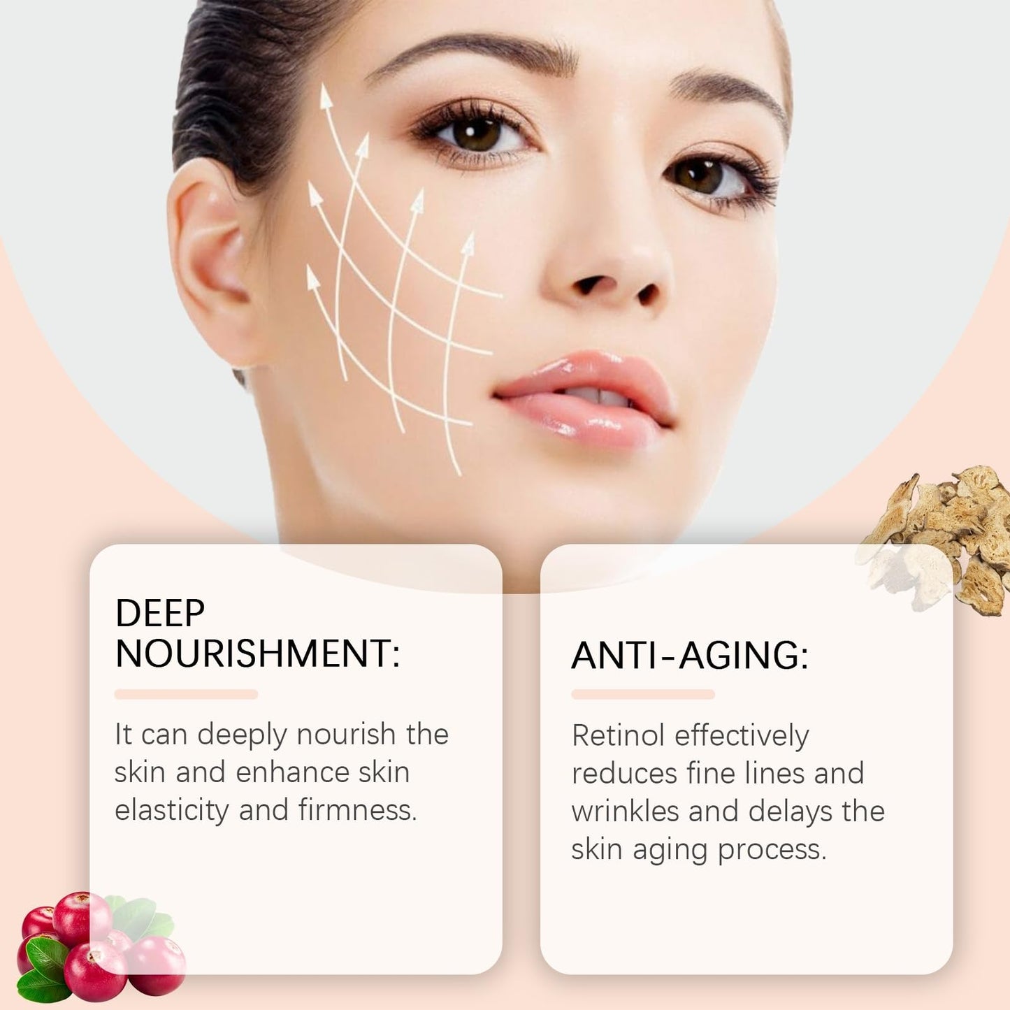 Fankayi Retinol Night Cream with Hyaluronic Acid & Collagen,Hydrating Face Moisturiser for Improved Skin Texture,Skin Tightening Face Cream for Women & Men,Deep Wrinkle Filler,Night Moisturiser,Face Cream