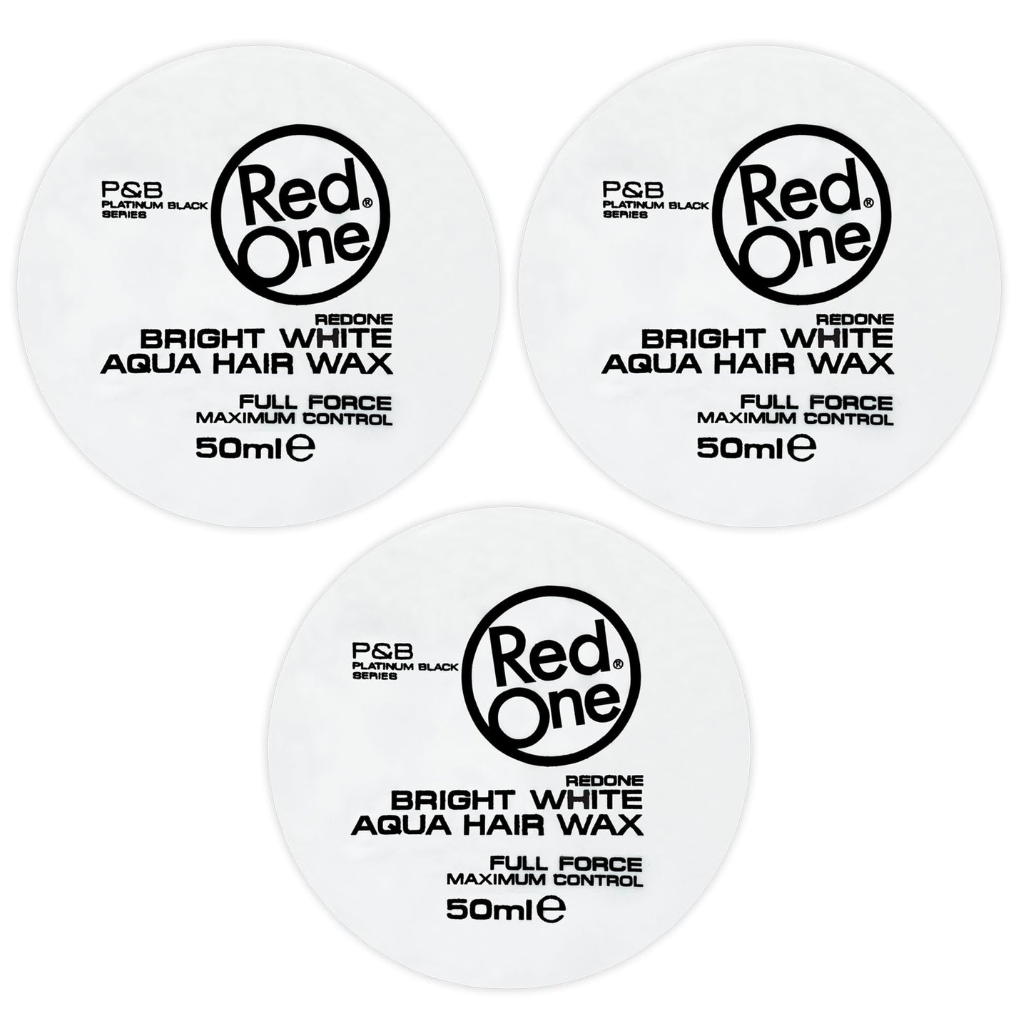 Redone Hair Styling Aqua Wax White 2 x 50 ml | Travel Size | Ultra Hold | Gel Wax | Peach Scent | Strong Holding | Shine Look | Maximum Control