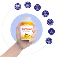 Nutri-Align Mega Vitamin C | 120 High Strength Vitamin C Capsules 1000mg Vit C per Serving - Vitamin C and Zinc, Iron & Copper Supplement | Vitamin C Supplements | Gluten & Sugar Free | Made in the UK