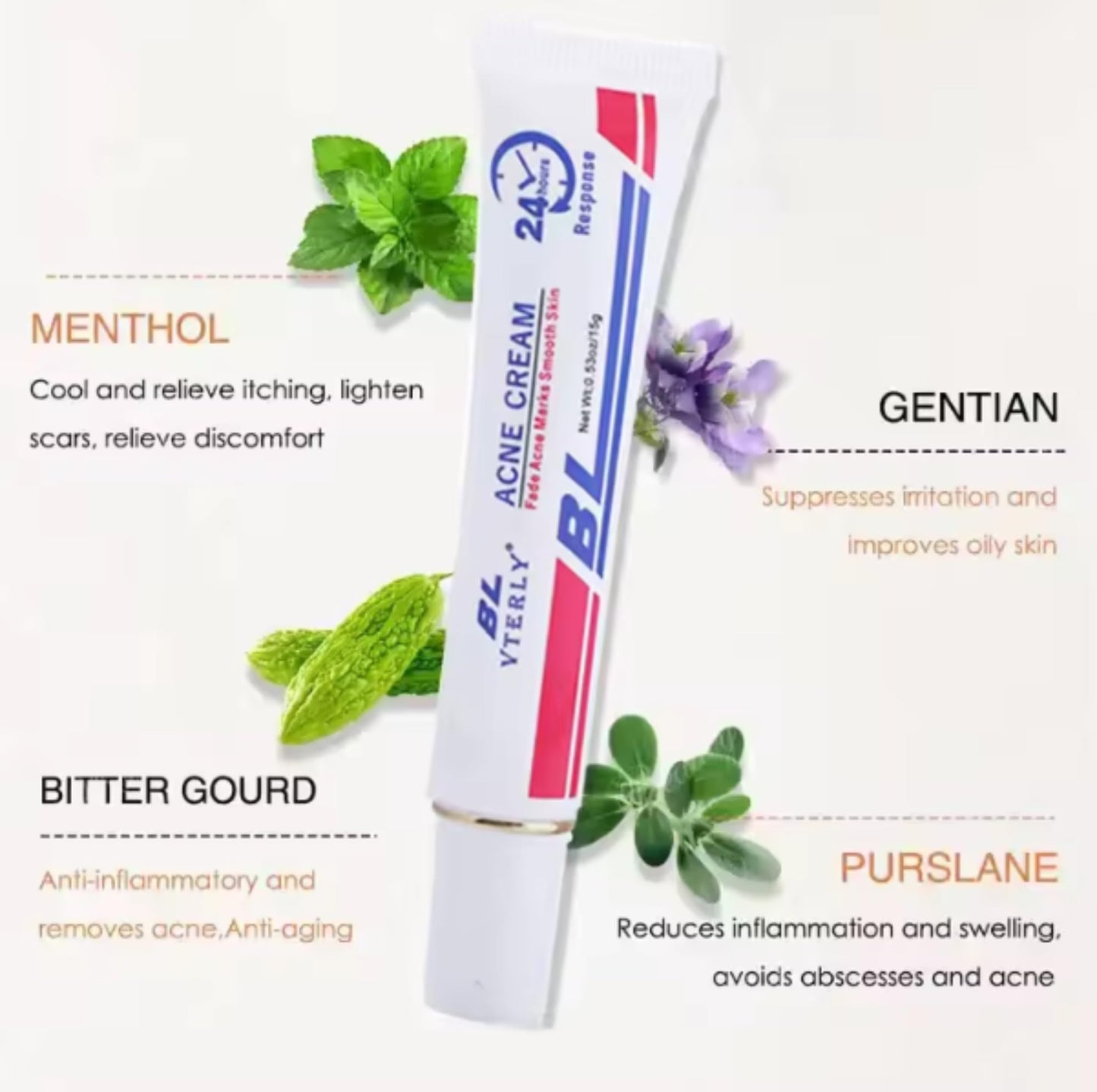 Rapid Acne Scar Treatment Cream - 24-Hour Fast Spot Reduction, Anti Acne Formula, Sensitive Skin Safe, Includes Fast Acne Scar Removal, Moisturiser, Deep Pore Cleansing - 30ml