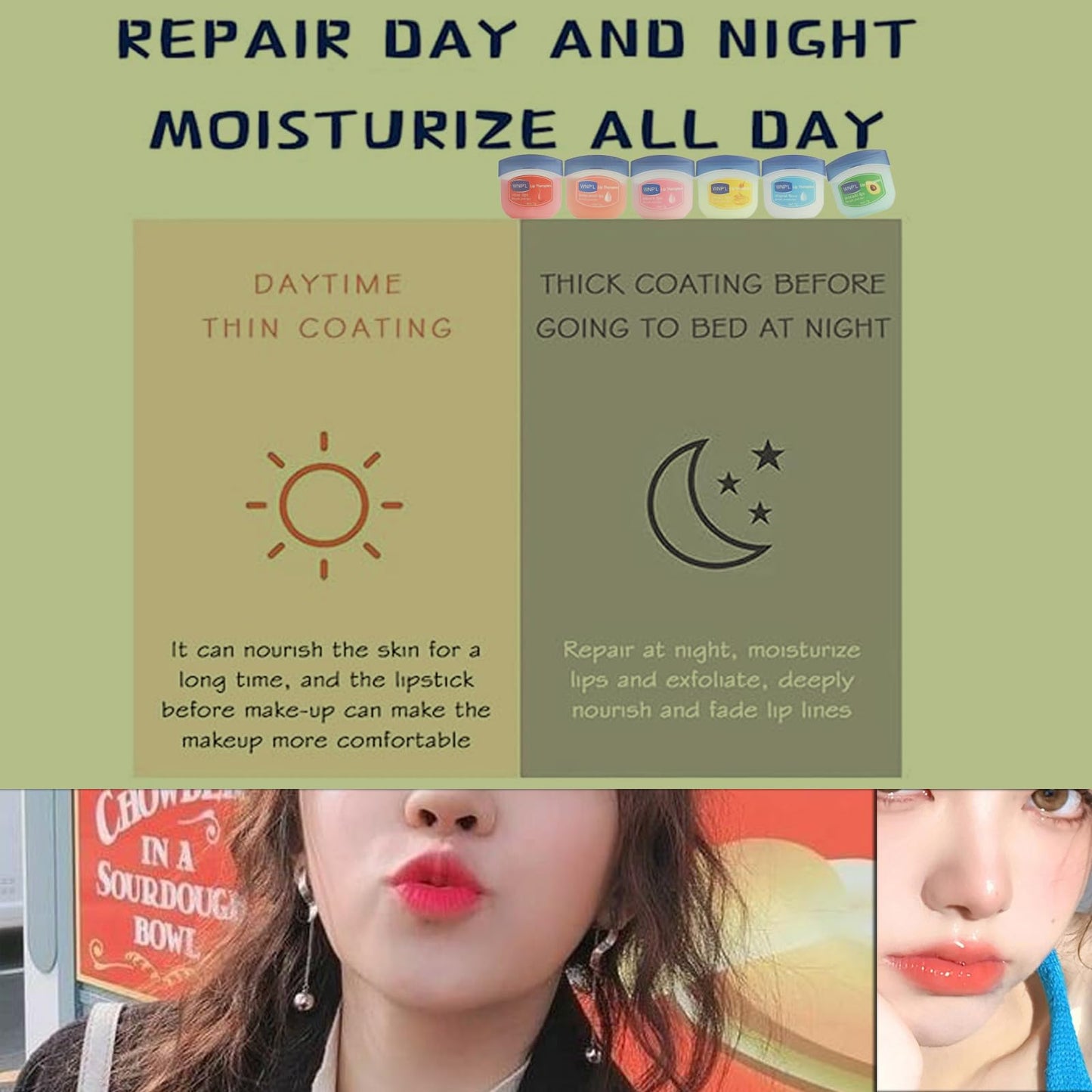 FANFALUV Lip Balm Set-Lip Balm Multipack,6 Packs Long Lasting Lips Natural Moisturizer Intensive Lip Repair for Cracked, Dry and Chapped Lips Lip Balm Kids