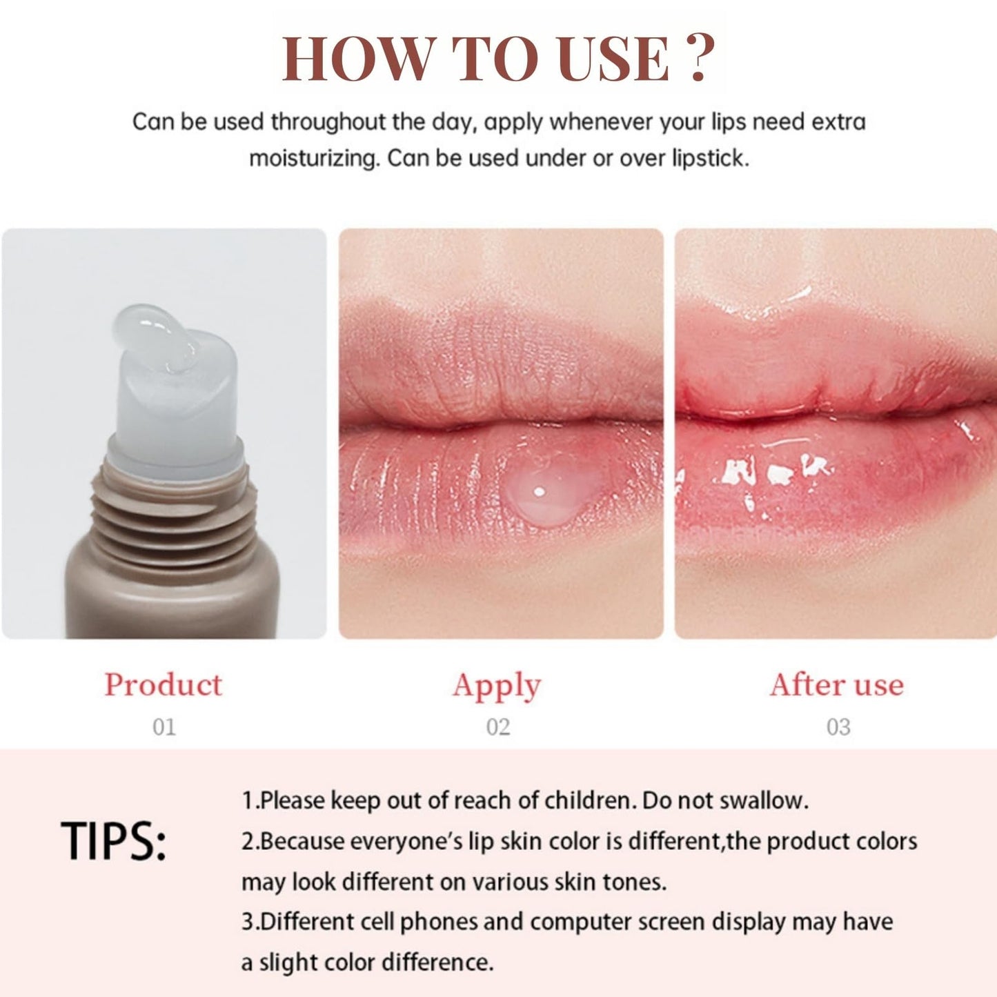 SingHao 3Pcs Summer Lip Balm Tinted,Friday Plumping Lip Gloss,Moisturizing Natural Lip Balm,Lightweight Summer Lip Balm,Nourishing Lip Mask and Lip Balm,Lip Mask Overnight,Coloured Lip Balm,Lip Butter Balm