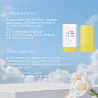 Sunblock Stick 20g Sun Block Sticks for Face Mineral Transparent Sun Stick Spf 50 Face Waterproof, Non-Whitening, Non-Greasy, Suitable for Travel, Vacation, Beach
