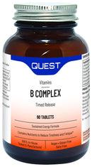 Quest B Complex Timed Release (Formerly Mega B-100) 60 Tablets (Pack of 2)