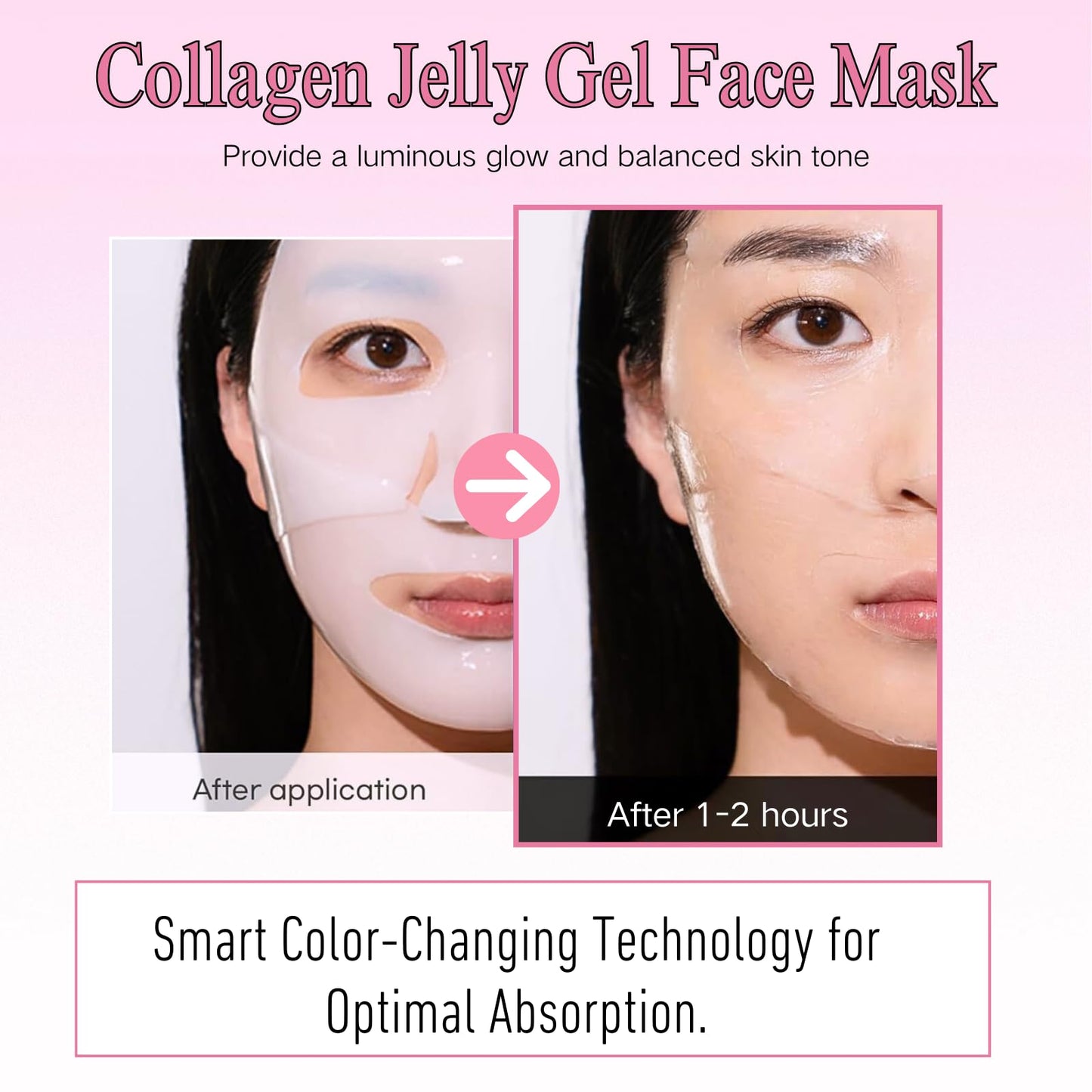 8pcs Glass Skin Mask, Anti Wrinkle Deep Collagen Mask, Skincare, Mothers Day Gifts Idea for mom, Korean Glass Skin Face Mask, Hydrating For Facial Care, Elasticity Improvement, Anti Aging