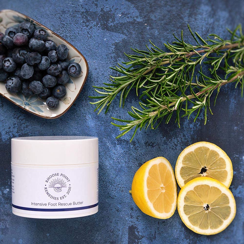Rhoose Point Remedies Foot Cream for Very Dry Feet Softens & Prevents Dry Rough Skin 100g Vegan Friendly | Cooling Peppermint Foot Rescue Cream Intensive Cracked Skin Treatment for Feet Professional Cracked Heel Repair