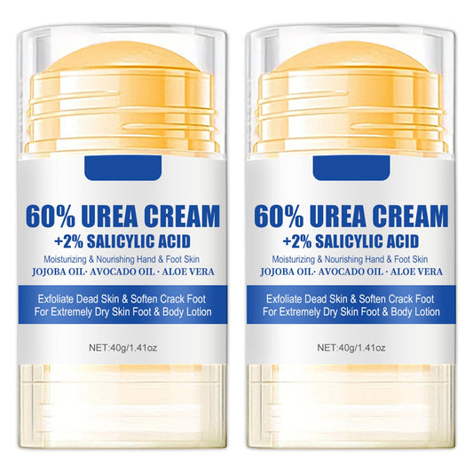 ChicNana Urea Foot Cream, Urea Cream 60 Percent for Feet, Foot Cream for Cracked Heels and Dry Skin, Skin Care Hands & Feet, Cracked Heel Repair Cream, Foot Moisturiser (2pcs)