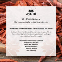 Ayumi Sandalwood & Ylang Ylang Face Scrub, Packed With Bamboo Stem Powder to Buff Away Dead Skin Cells, Rich in Cocoa & Shea Butters For Soft Skin - 1 x 125ml