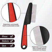 MADGININE Dandruff Comb, Anti-dandruff Energy Comb and Steel Comb Fine Tooth Comb Anti-Dandruff Massage Hollow Long Hair Comb