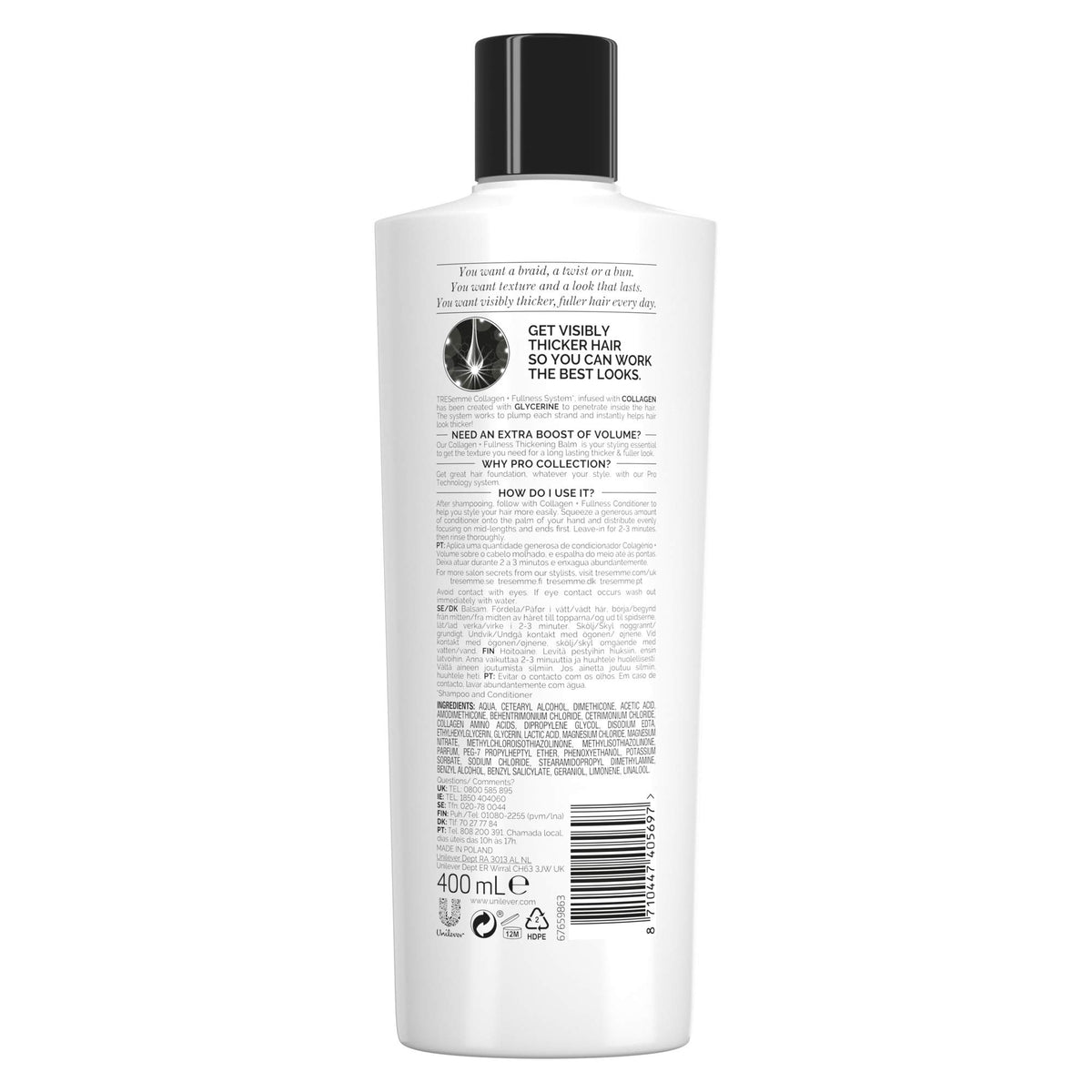 TRESemmé TRESemme Pro Collection Collagen+ Fullness Conditioner 400 ml