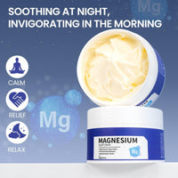 Cureluxe Magnesium Cream for Sleep - Magnesium Butter - Topical Magne_sium Cream for Restless Legs Syndrome Relief - Body Calm Crea_m with Magne_sium Chloride - Relieve Leg Cramps & Muscle Pain - 100g