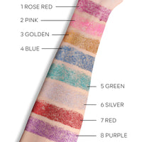 KYDA Body Glitter Stick, Chunky Glitter Gel for Face Body Hair, Sparkling Holographic Mermaid Sequins Paint, Waterproof Multiuse Makeup Glitter Gel, Silver